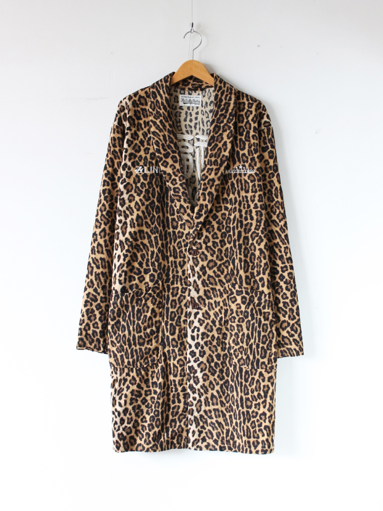 ギフト 未使用品 2022SS WACKOMARIA ワコマリア LEOPARD GOWN COAT