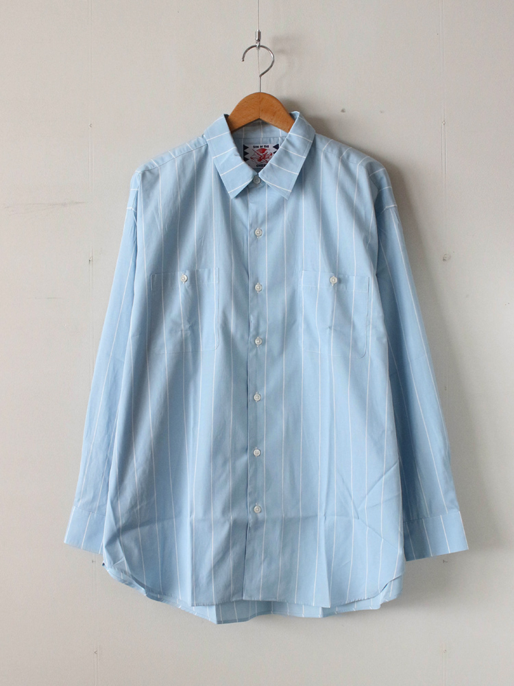 SON OF THE CHEESE｜BIG STRIPE SHIRT #BLUE [SC1910-SH02] – cocorozashi