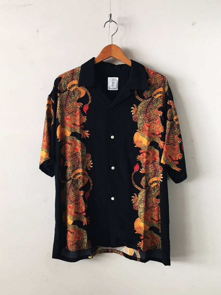 F-LAGSTUF-F｜金子富之 | S/S HAWAIIAN SHIRTS (SUIKO) #BLACK [19SS ...