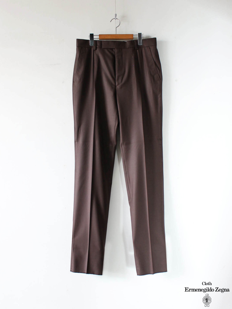 WACKO MARIA｜PLEATED TROUSERS (TYPE 2) #BROWN [20SS-WMP-TR14 