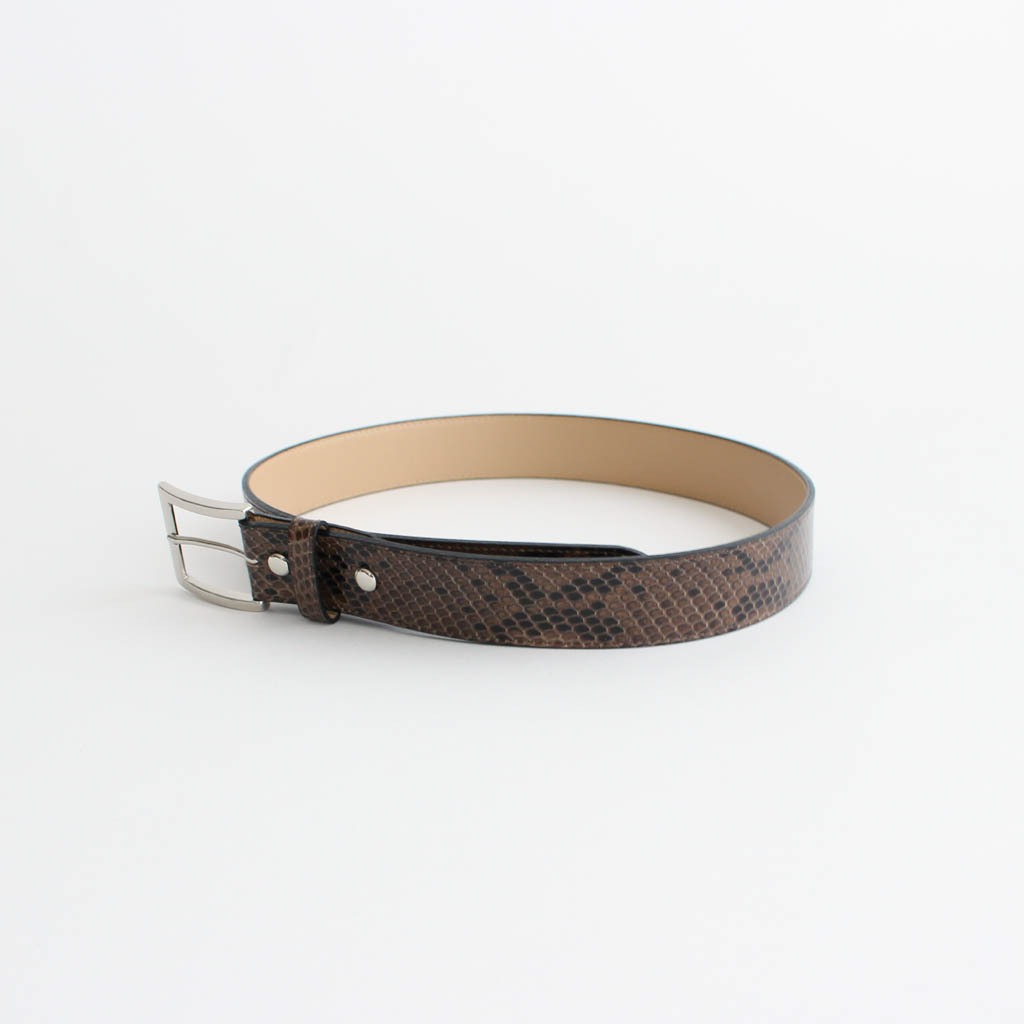 WACKO MARIA｜PYTHON LEATHER BELT #BROWN [WMGP-BL01