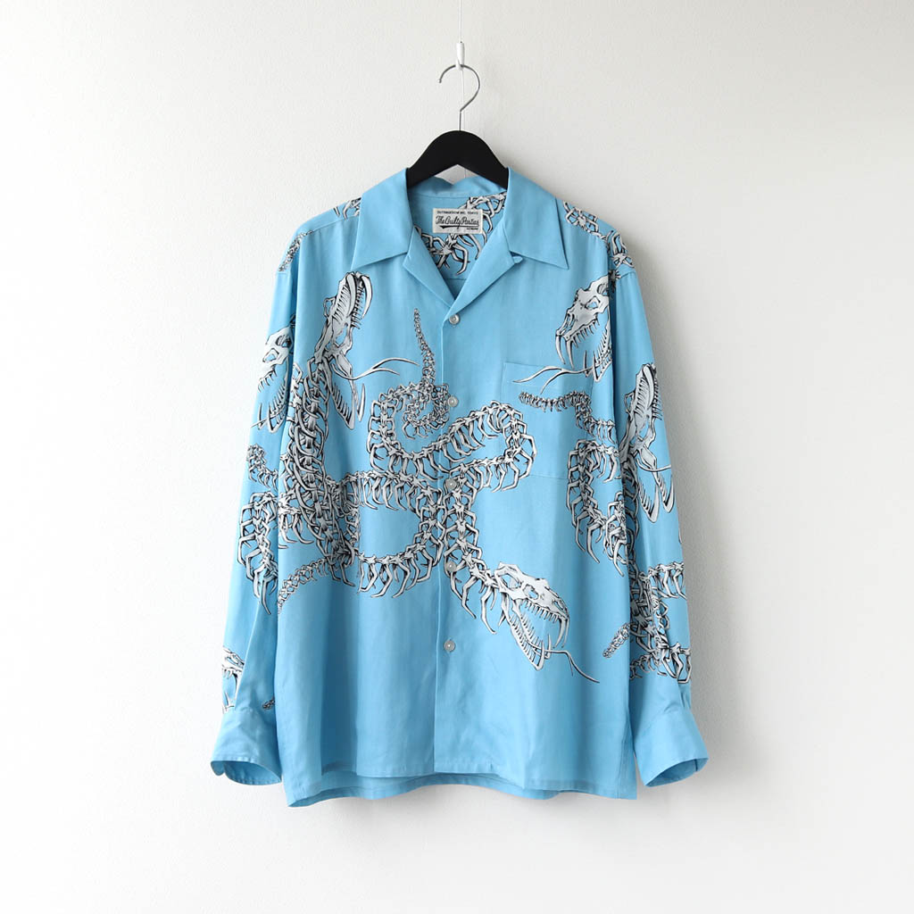 WACKO MARIA｜HAWAIIAN SHIRT L/S (TYPE 6) #BLUE [20FW-WMS-HI06