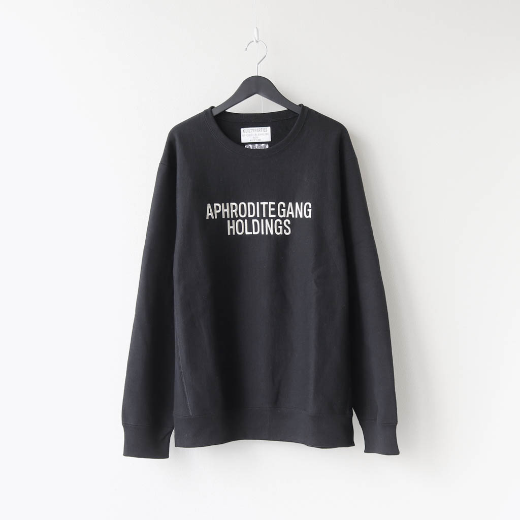 WACKO MARIA｜舐達麻 | HEAVY WEIGHT CREW NECK SWEAT SHIRT #BLACK