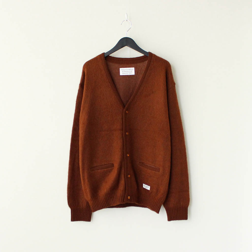 20FW WACKO MARIA MOHAIR CARDIGAN BROWN 格安販売中 www