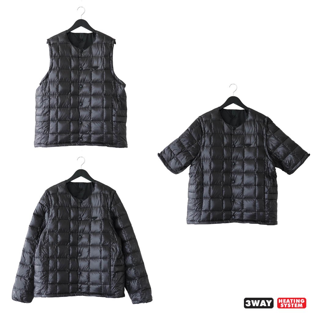 TAION｜TAION EXTRA | CREW-NECK 3WAY SET (TYPE 2) #CIRE/BLACK [EX