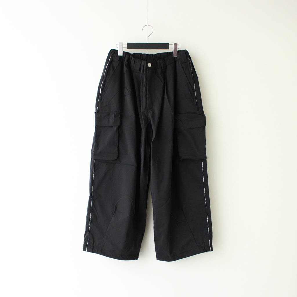 Women Punk Multi Pocket Cargo Pants Drawstring Waist Wide Straight Legs  Trousers 