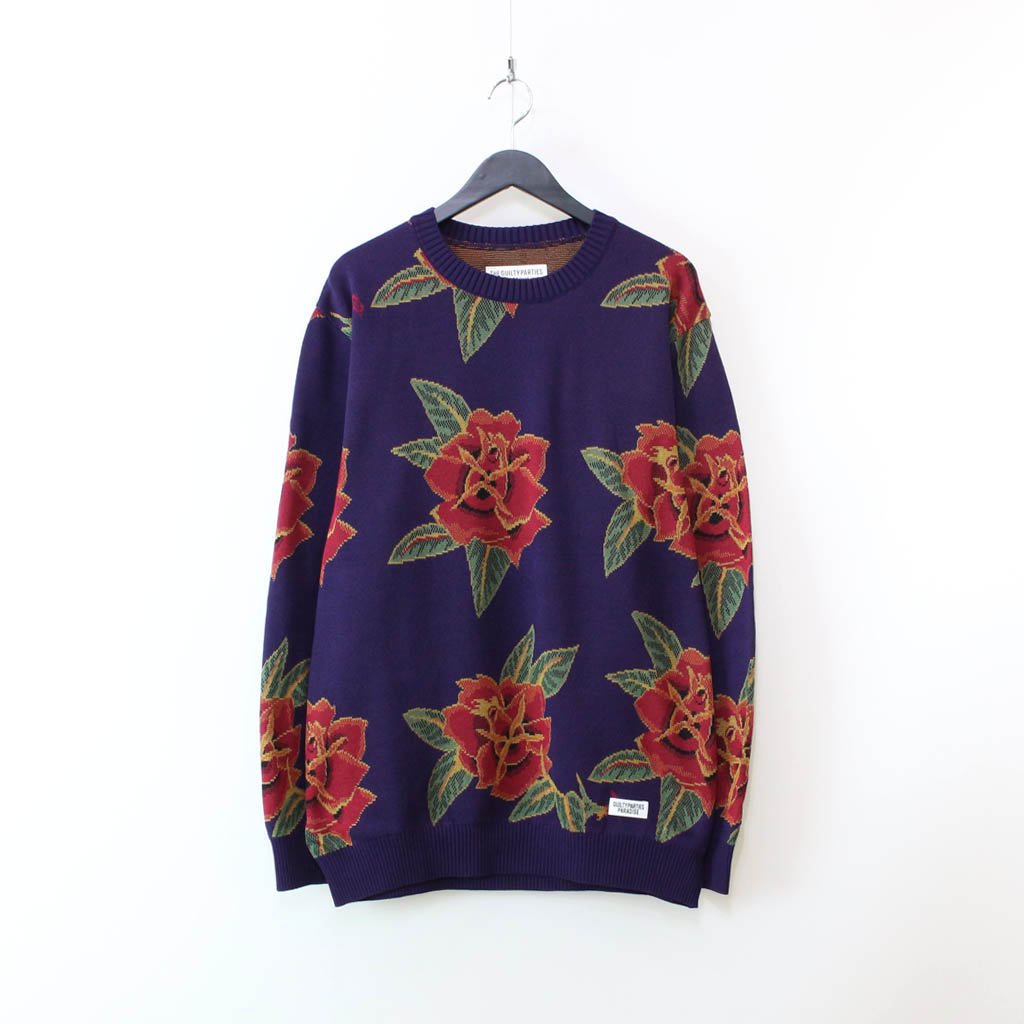 トップスWacko Maria FLOWER JACQUARD SWEATER - praksislaering.dk