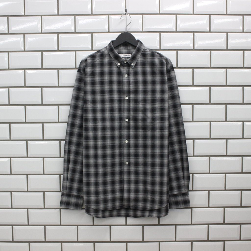 F-LAGSTUF-F｜ORIGINAL CHECK L/S SHIRTS #BLACK [21SS-FS-19