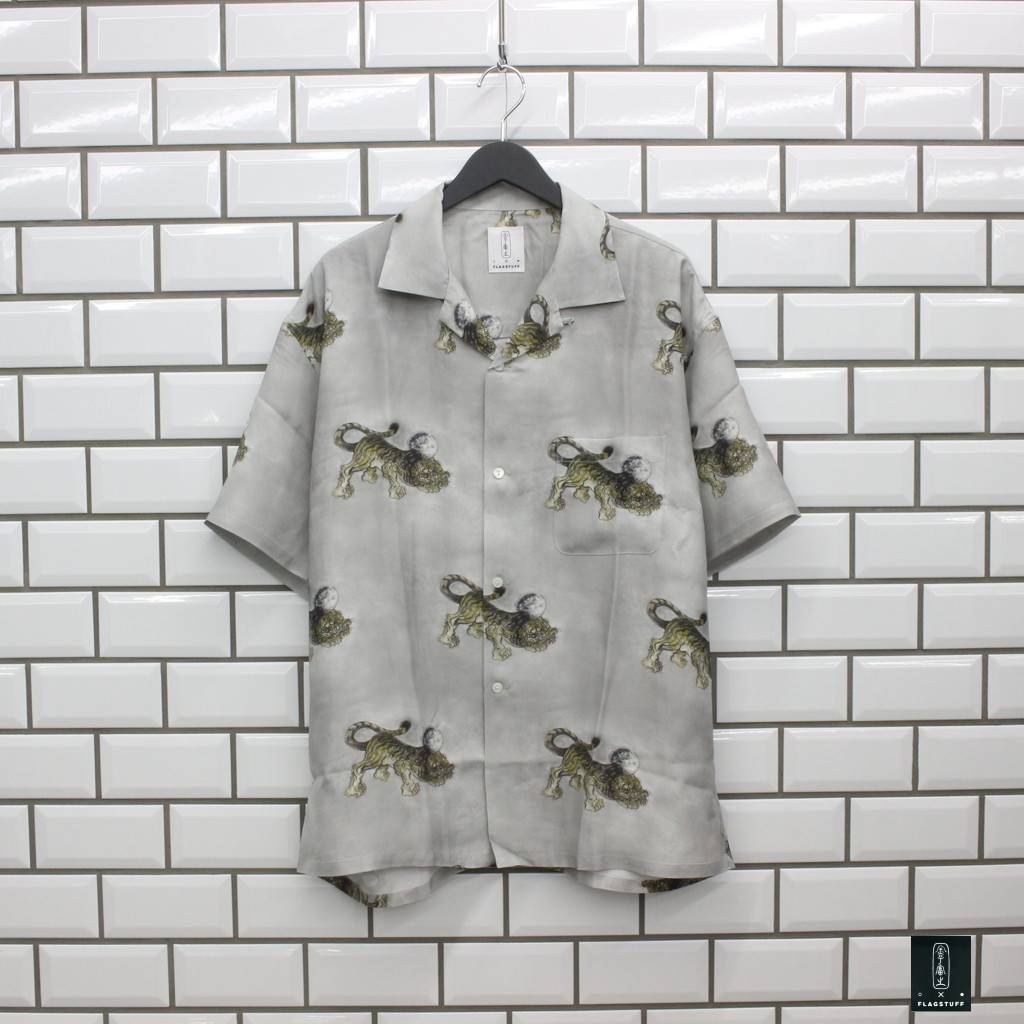 F-LAGSTUF-F｜MAMETORA S/S HAWAIIAN SHIRTS #GRAY [21SS-FS×KANEKO-01 ...