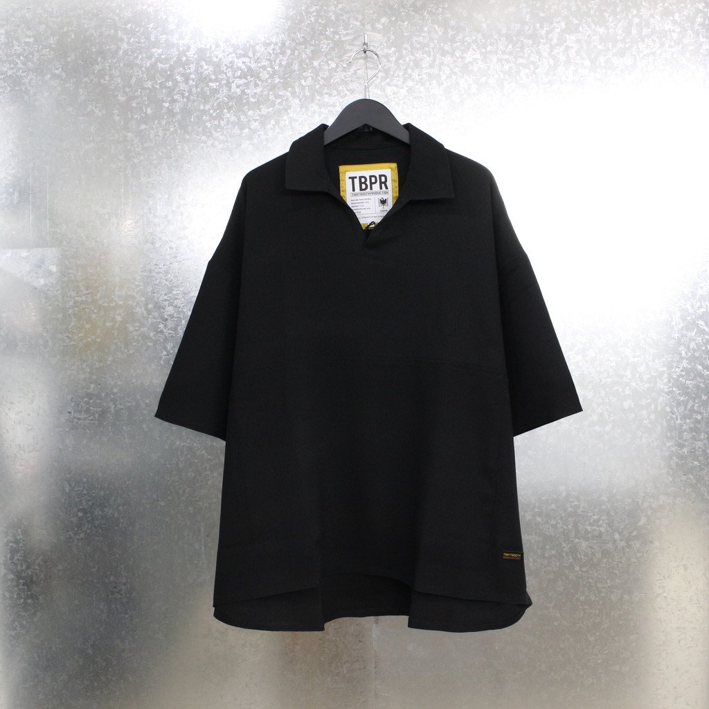 TIGHTBOOTH PRODUCTION｜PINHEAD OPEN POLO #BLACK [SS21-S06