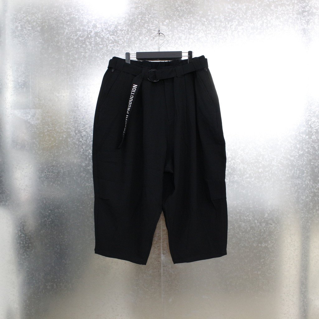 TIGHTBOOTH PRODUCTION｜PINHEAD CROPPED PANTS #BLACK [SS21-B07