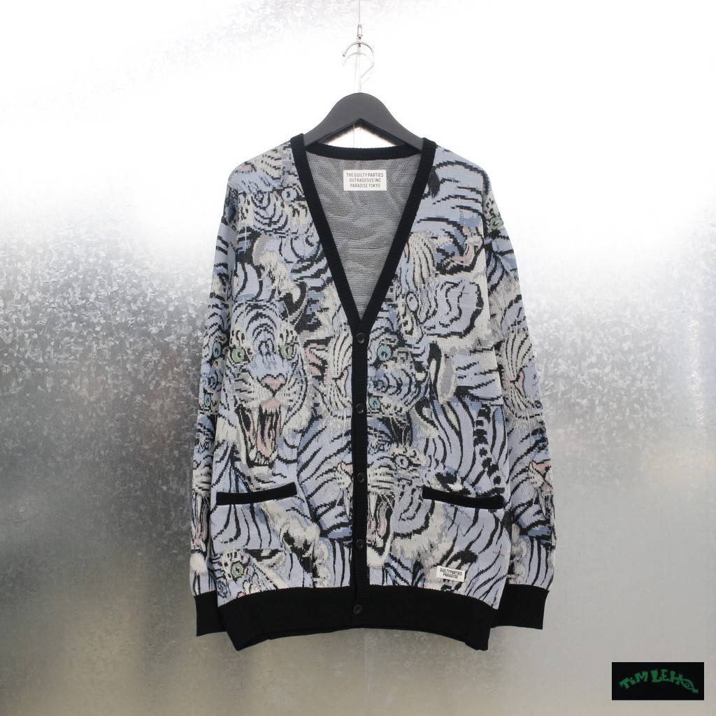 メンズWACKO MARIA TIM LEHI JACQUARD CARDIGAN - シャツ