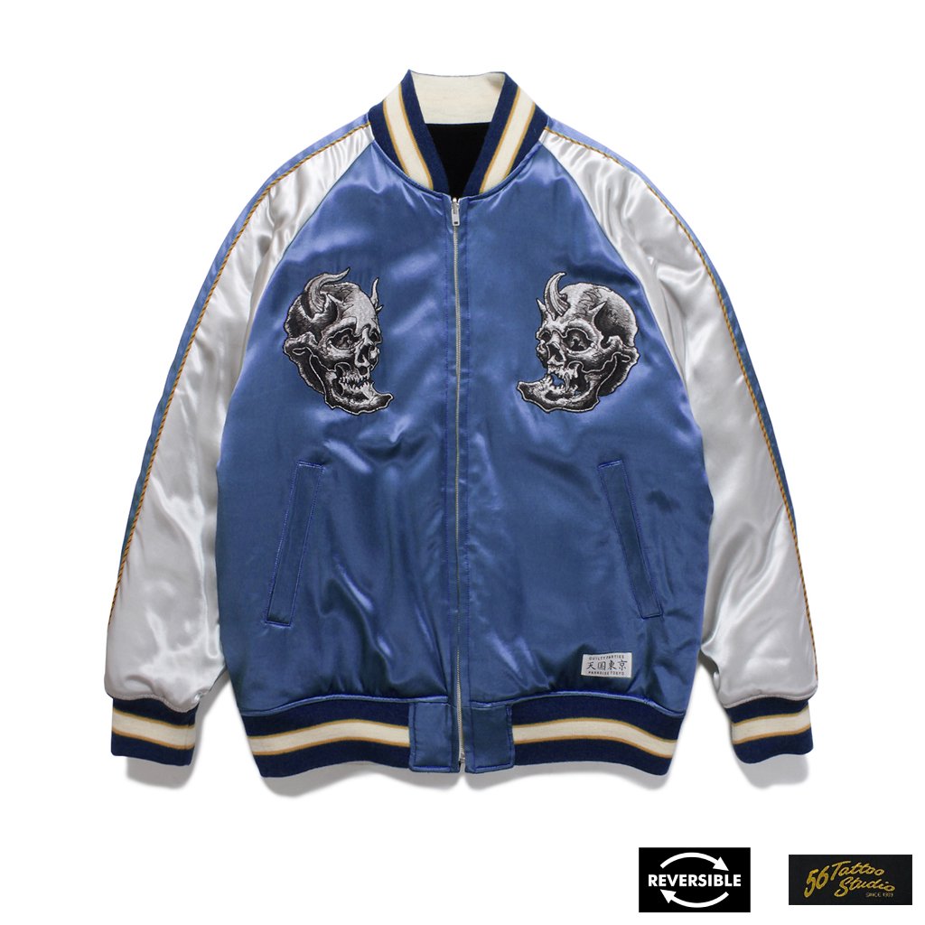 WACKO MARIA｜56 TATTOO STUDIO | REVERSIBLE SKA JACKET #BLUE/BLACK ...