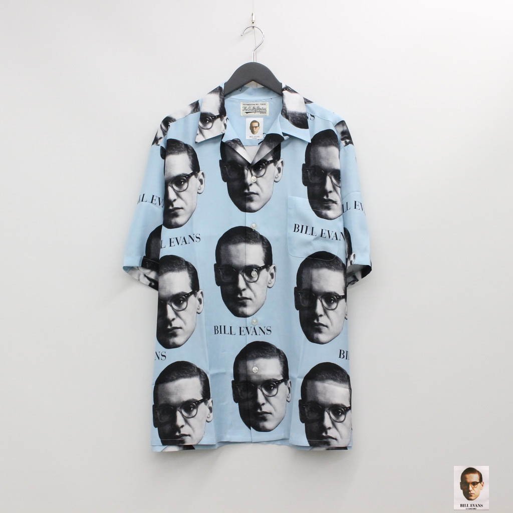 WACKO MARIA｜BILL EVANS | S/S HAWAIIAN SHIRT (TYPE 2) #L-BLUE ...