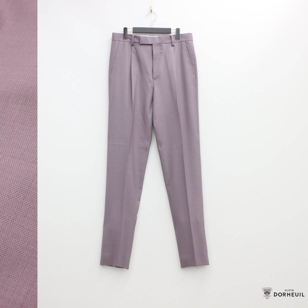 PLEATED TROUSERS (TYPE 1) #L-PURPLE [22SS-WMP-TR07] – cocorozashi