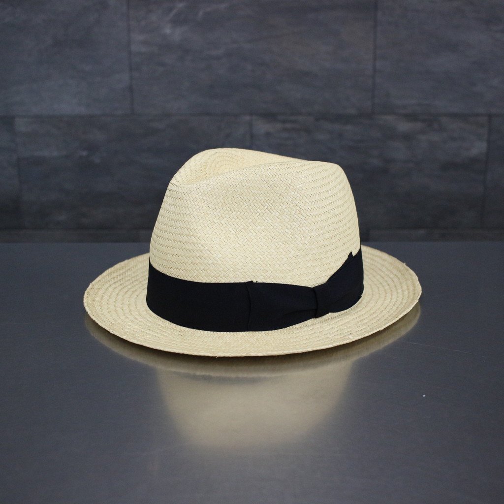 PANAMA HAT 01 (CUENCA-G3) #NATURE/BLACK [HAT-01-LURIE-NATURE