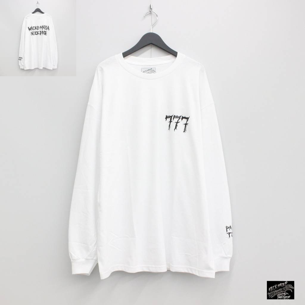 NECK FACE | CREW NECK LONG SLEEVE T-SHIRT #WHITE [NECKFACE-WM-LT01