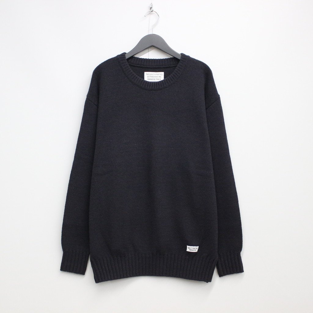 CLASSIC CREW NECK SWEATER -TYPE 1- #CHARCOAL [22FW-WMK-KN01