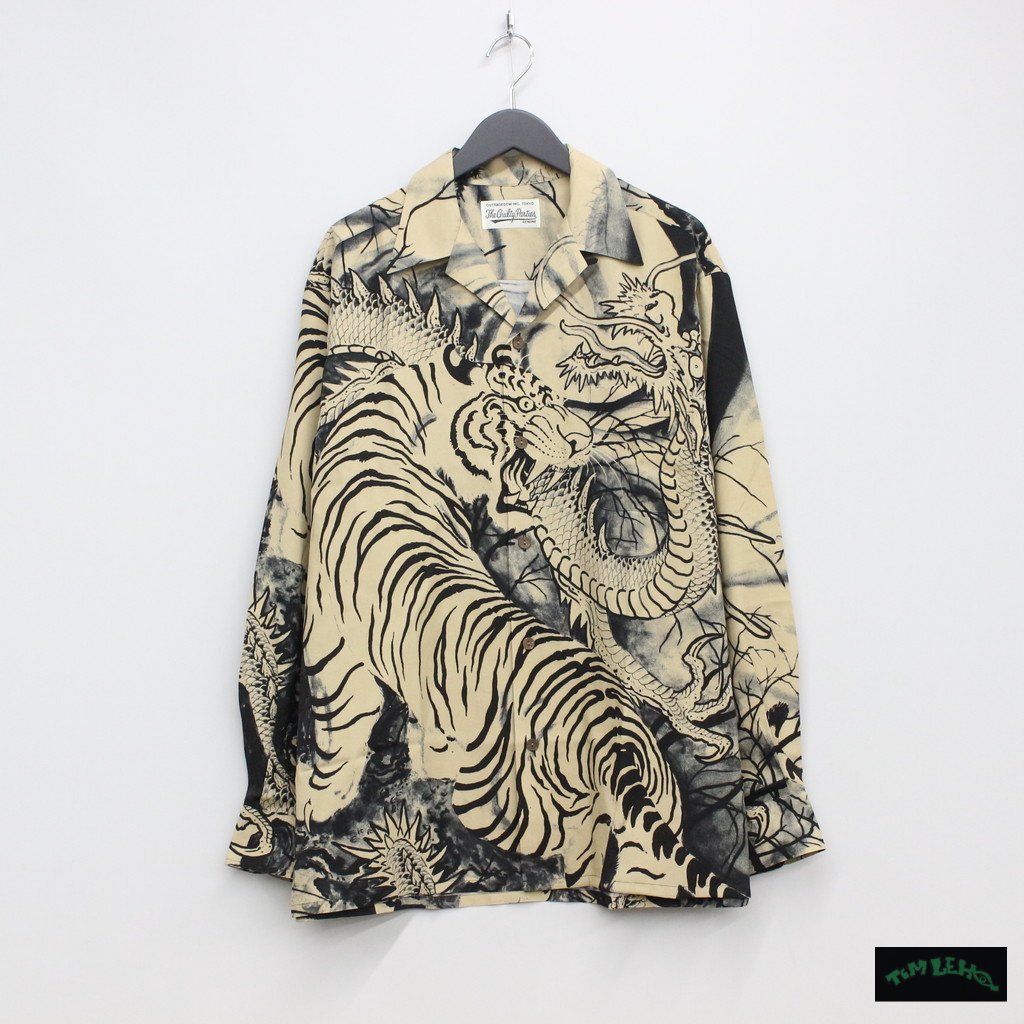 TIM LEHI | HAWAIIAN SHIRT L/S -TYPE 4- #BEIGE [22FW-WMS-HI04