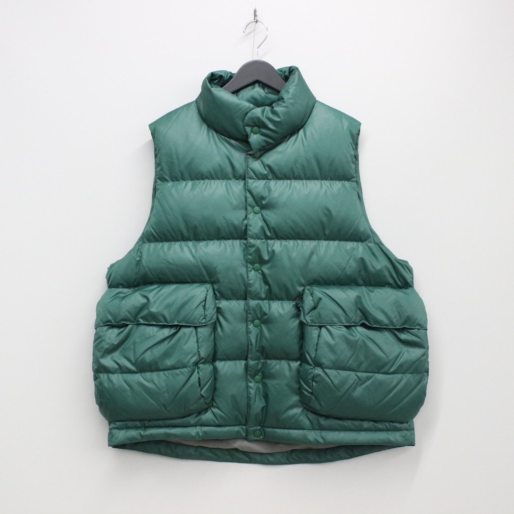 TECH BACK PACKER DOWN VEST #FOREST GREEN [BW-24022W] – cocorozashi