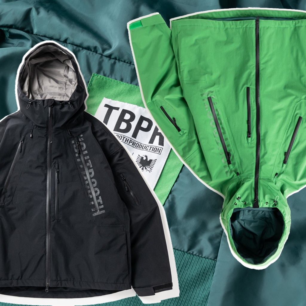 新品 tightbooth snow jacket L Green