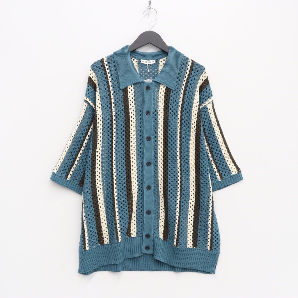 STRIPE KINT S/S SUMMER CARDIGAN #GREEN [23AW-FS-SPOT-01/FS1344 ...